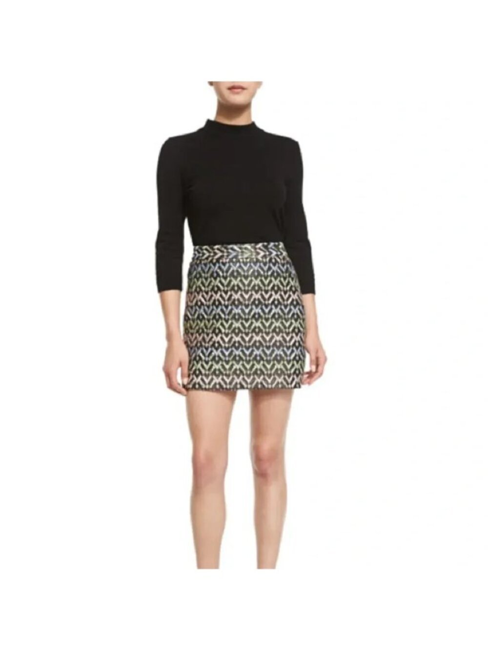 NWT Milly Metallic Mod Mini Skirt, Size 6